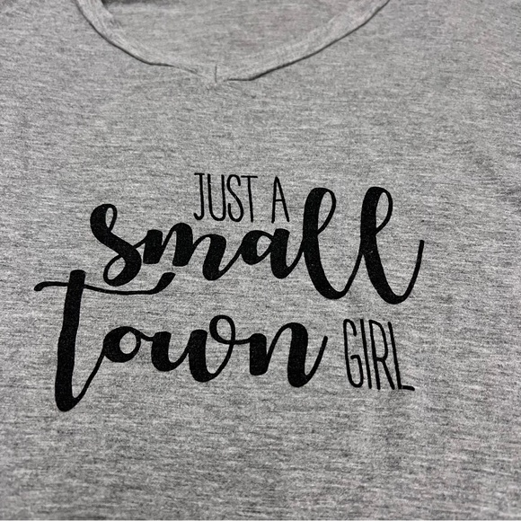 Gray Small Town Girl T-Shirt - Picture 2 of 7